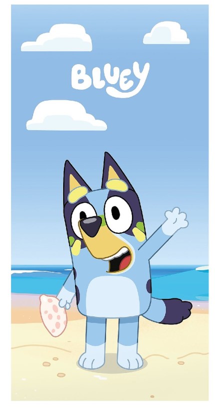Πετσέτα Θαλάσσης Microfiber 70x140εκ. Bluey (Ύφασμα: Microfiber, Χρώμα: Μπλε) - SUMMER tiempo - 42-3397